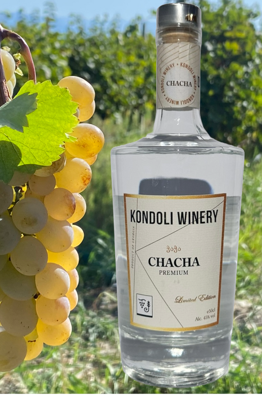 Chacha, georgischer Tresterbrand 2022, 0,5 L Flasche, 45vol%