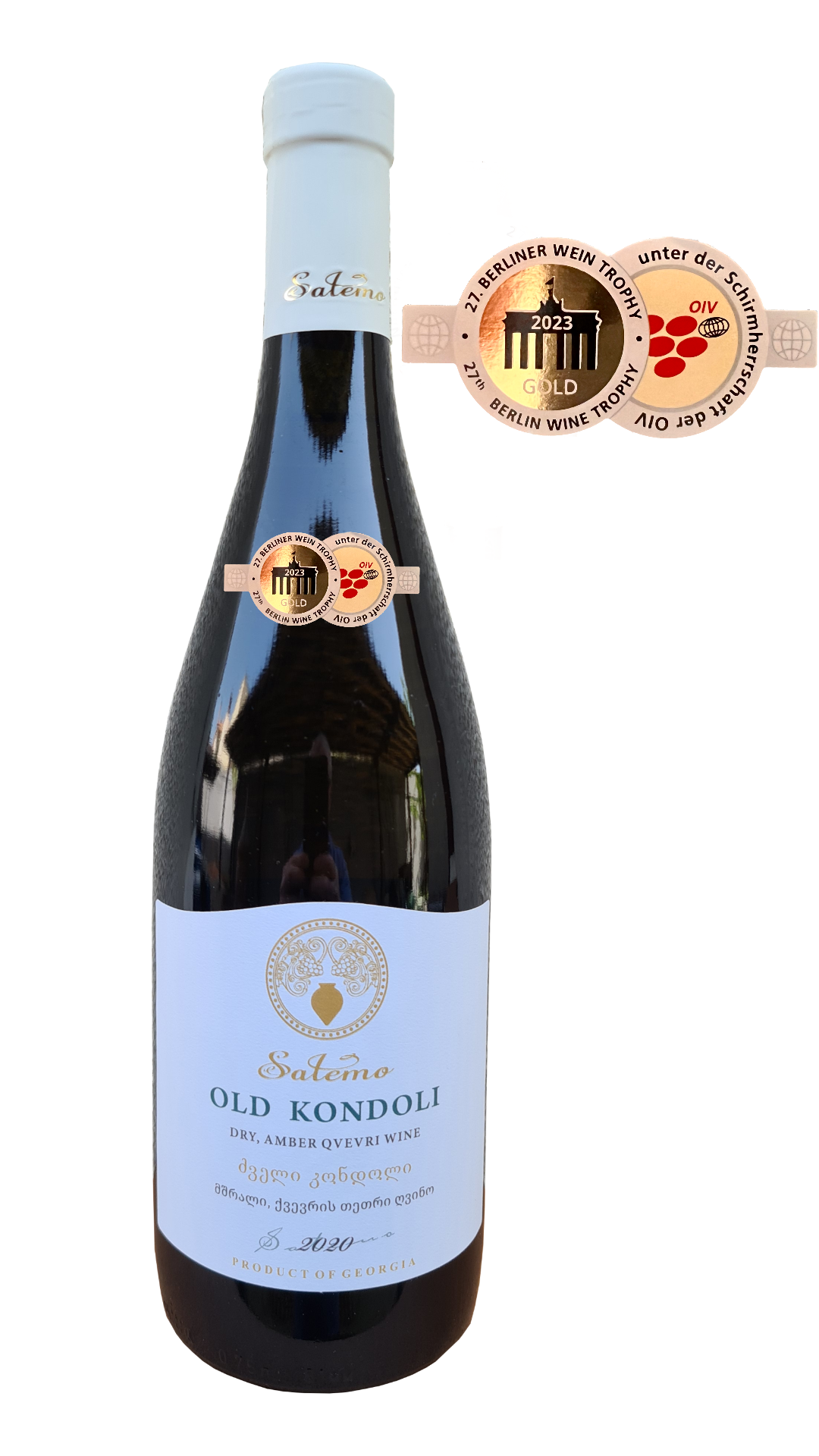 Satemo Old Kondoli Rkatsiteli 2020, Qvevriwein aus Georgien amber 0,75L